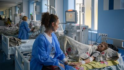 Russian attack on Kyiv children’s hospital underscores urgency of Ukraine’s need for aid