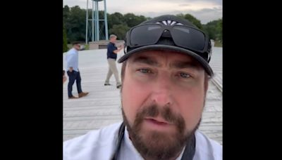 Rep. Eli Crane inspects roof from where Trump shooter opened fire, claims ‘many security measures were dropped’: Watch