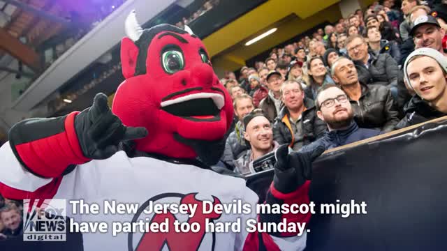 New Jersey Devils mascot destroys window at birthday party (video) - Sports  Illustrated