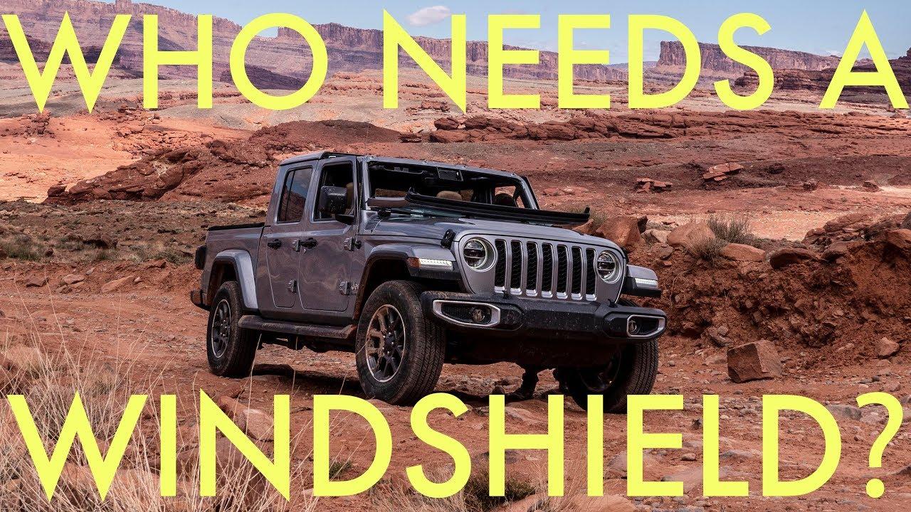 How to lower the windshield on the 2020 Jeep Gladiator