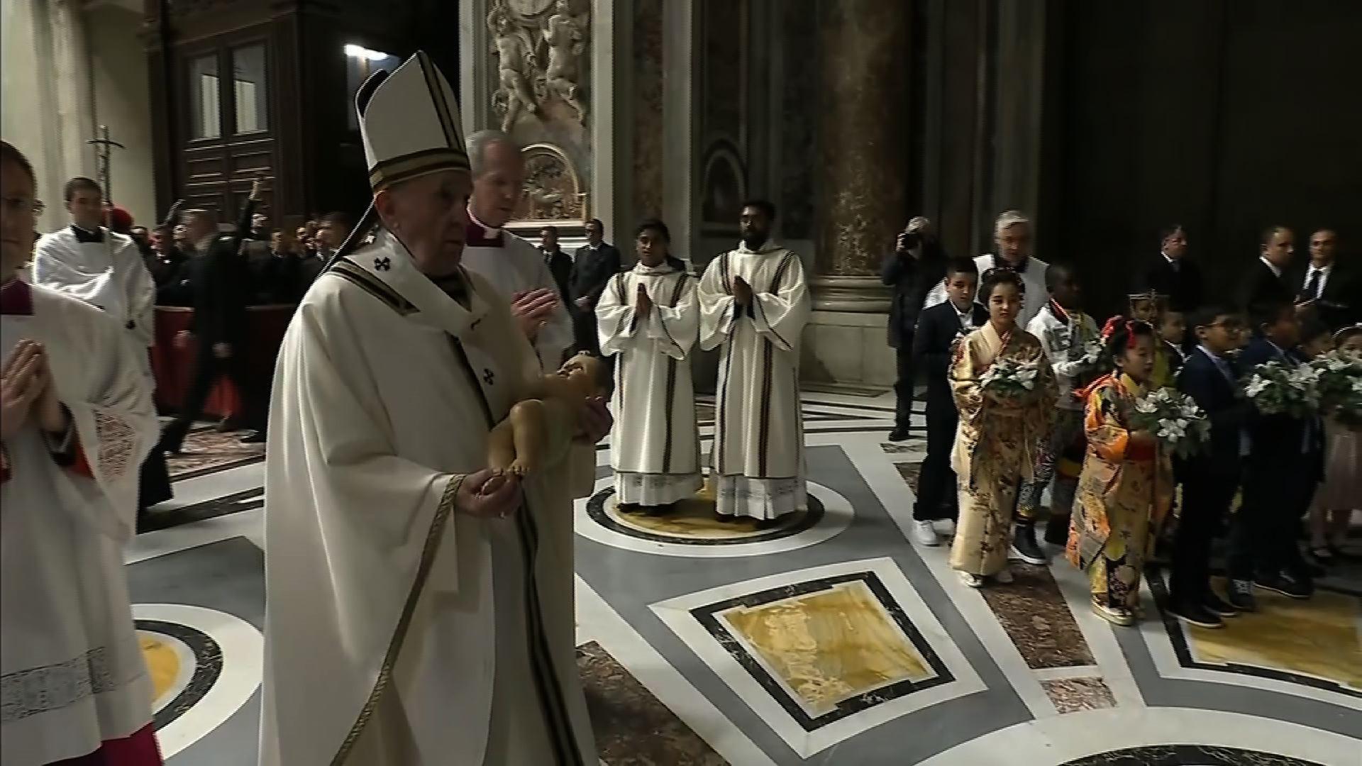 Pope celebrates Midnight Mass at the Vatican