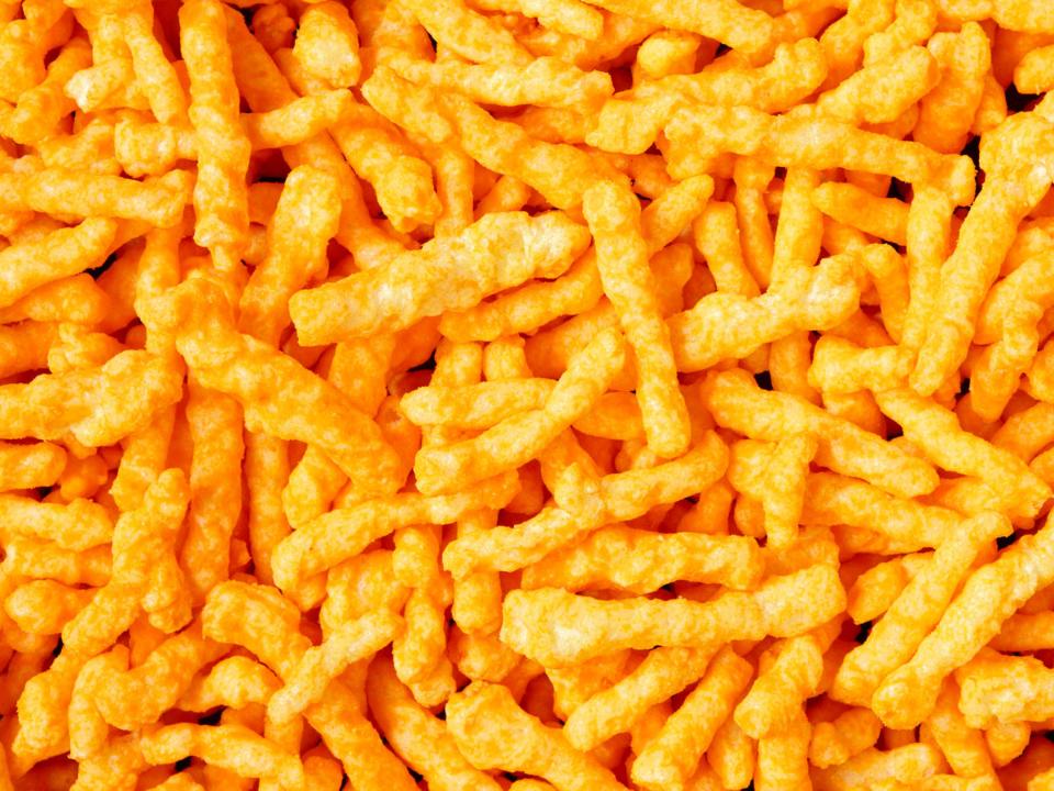 Cheetos reveals that the orange cheese dust that covers the snack