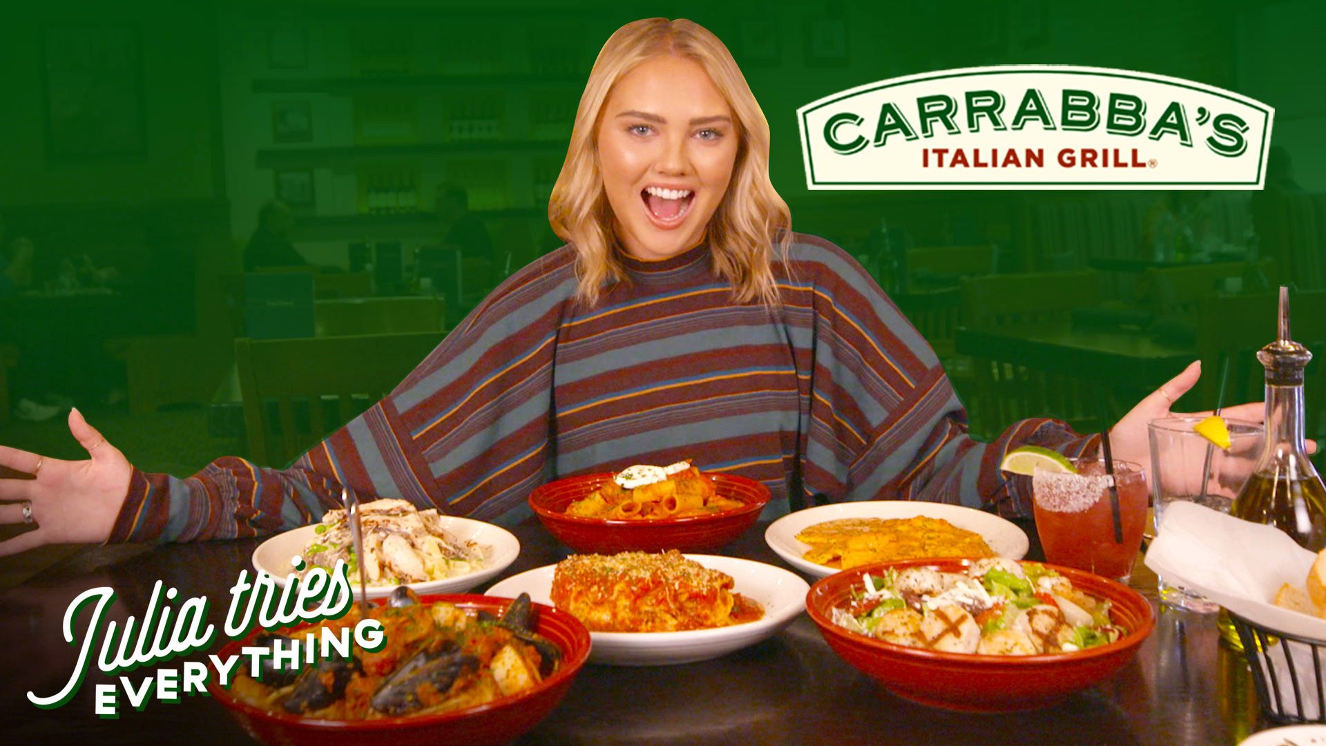 Julia Tries 34 Of The Most Popular Menu Items At Carrabba ...