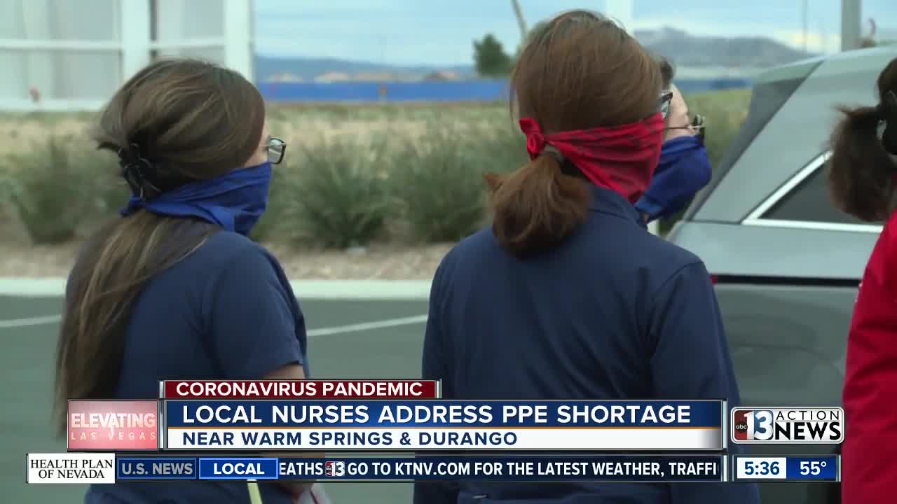 Las Vegas healthcare workers address PPE shortage