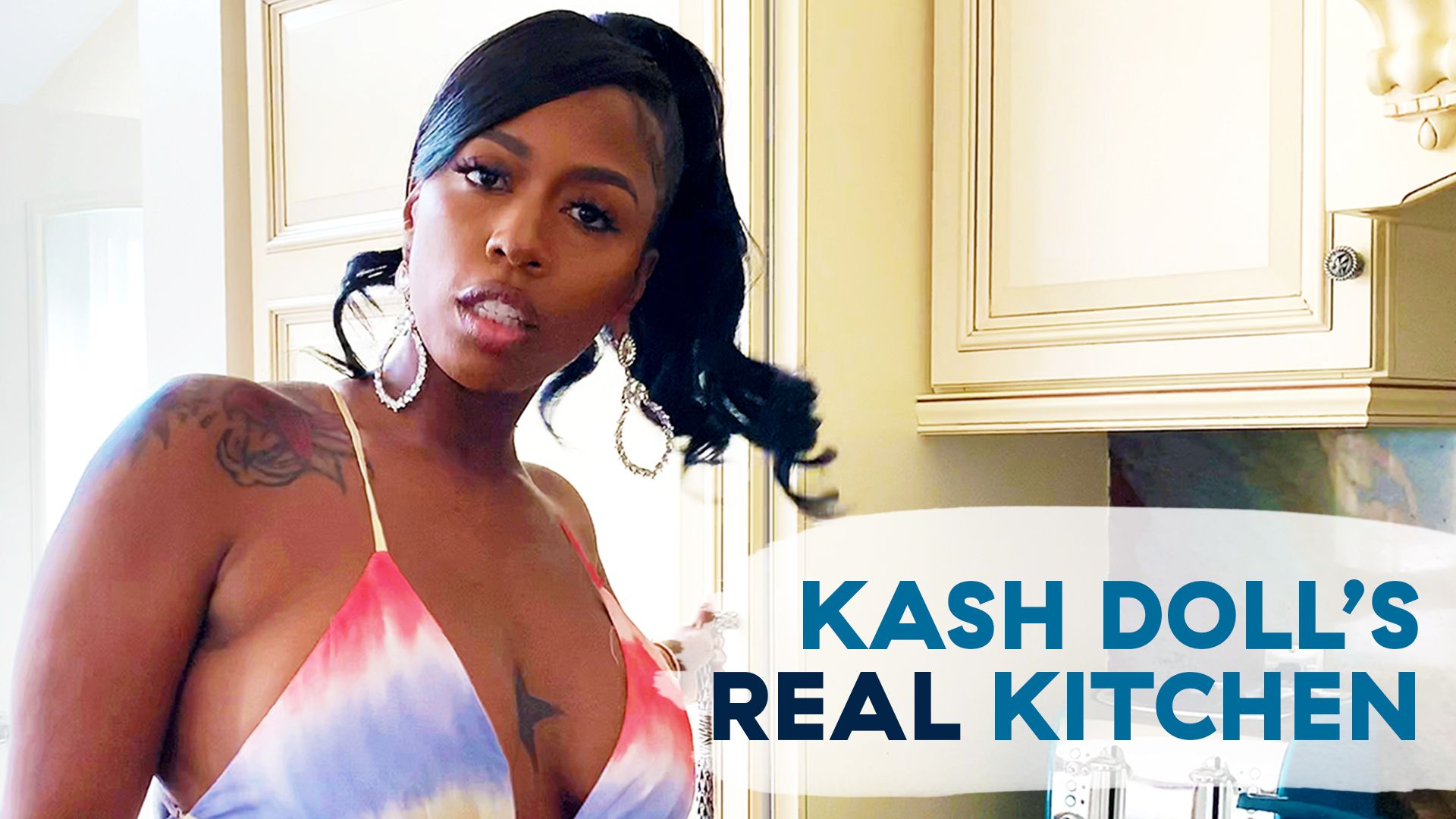 Kash Doll Showed Us Her Huge Kitchen And All Of The Snacks She Keeps At Hom...