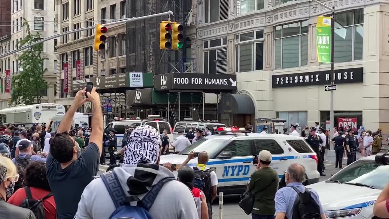 Protest for George Floyd at Union Square in Manhattan