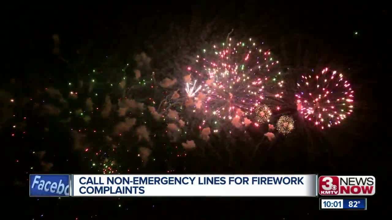 Call Non Emergency Lines For Fireworks Complaints