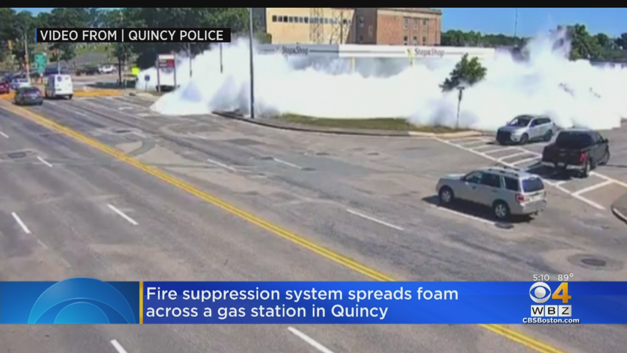 it didn t snow in july video shows fire suppression system malfunction at quincy gas station yahoo autos