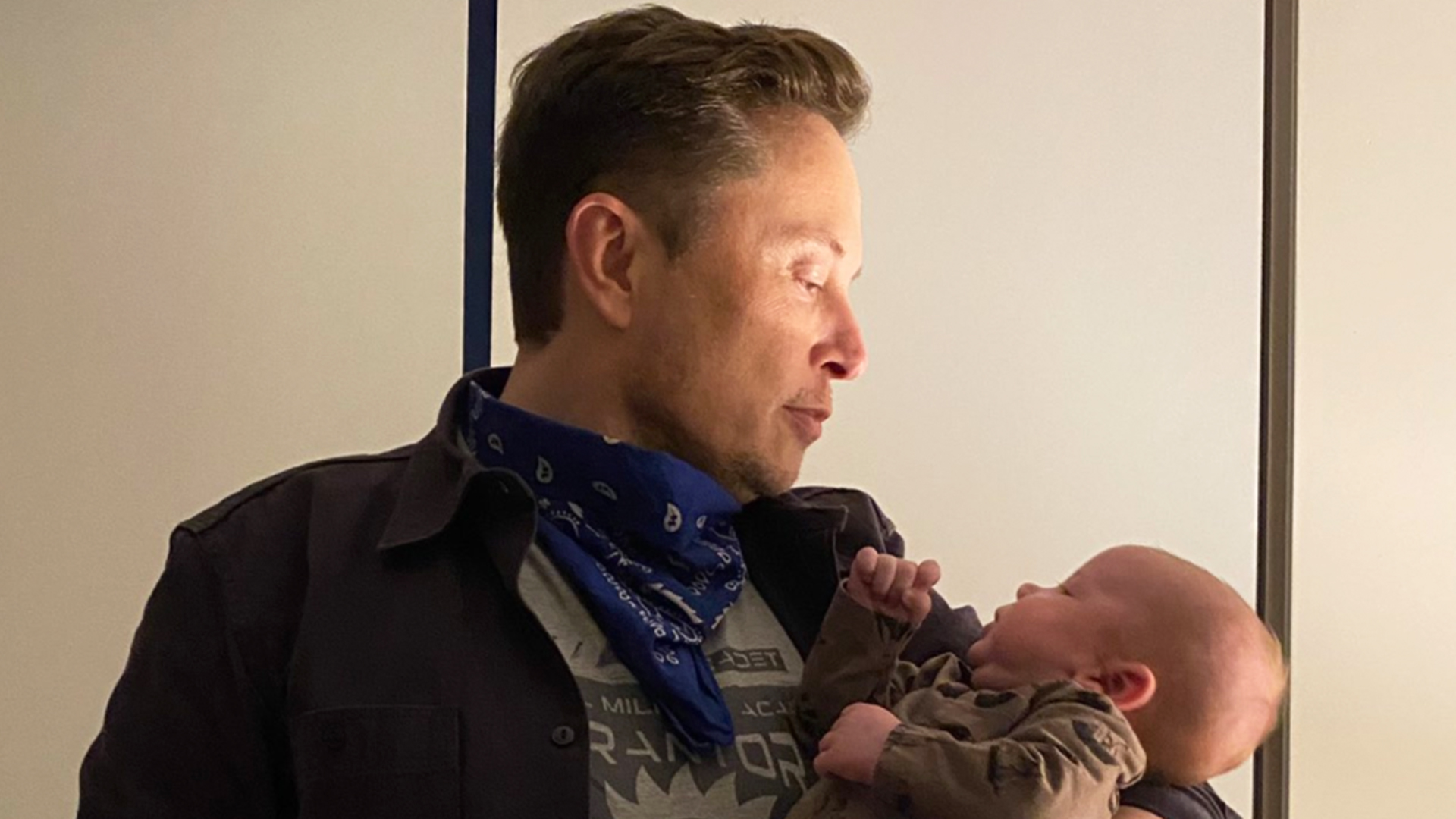 Elon Musk Gazes Lovingly At Baby X Ae A 12 In New Father Son Photo