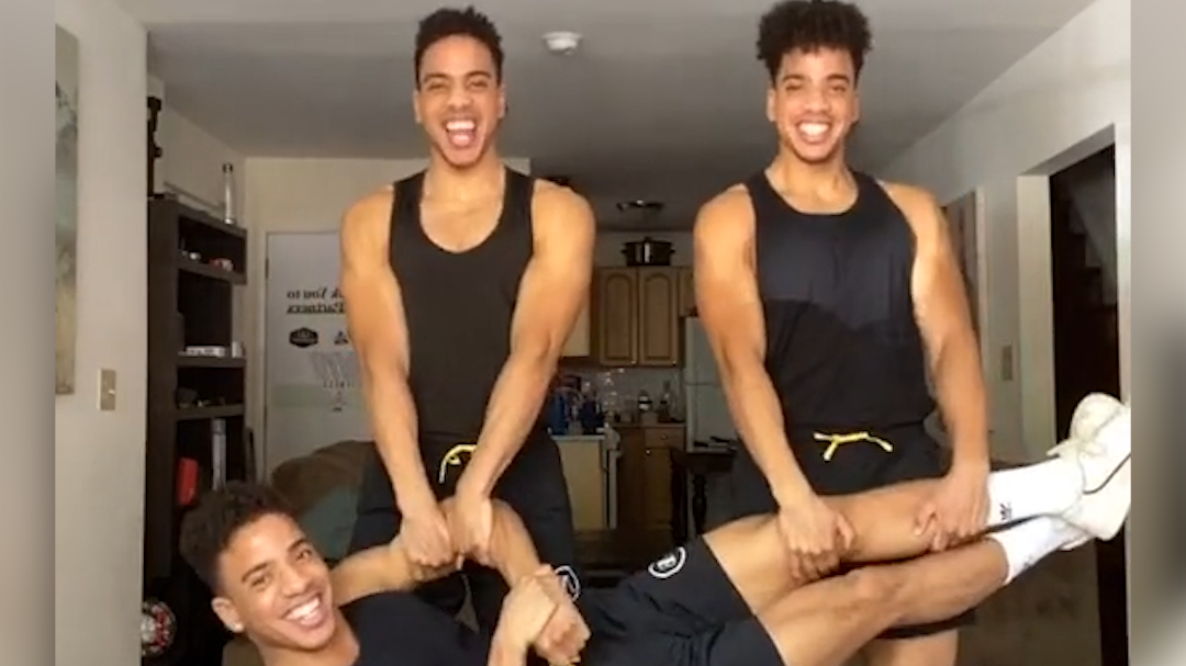 Identical Triplets Brothers Gay Porn - These identical triplet brothers are TikTok's favorite fitness gurus