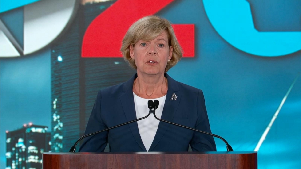 Sen. Tammy Baldwin speaks at 2020 DNC