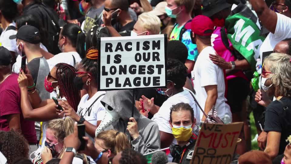 Thousands March For Racial Equality In Washington