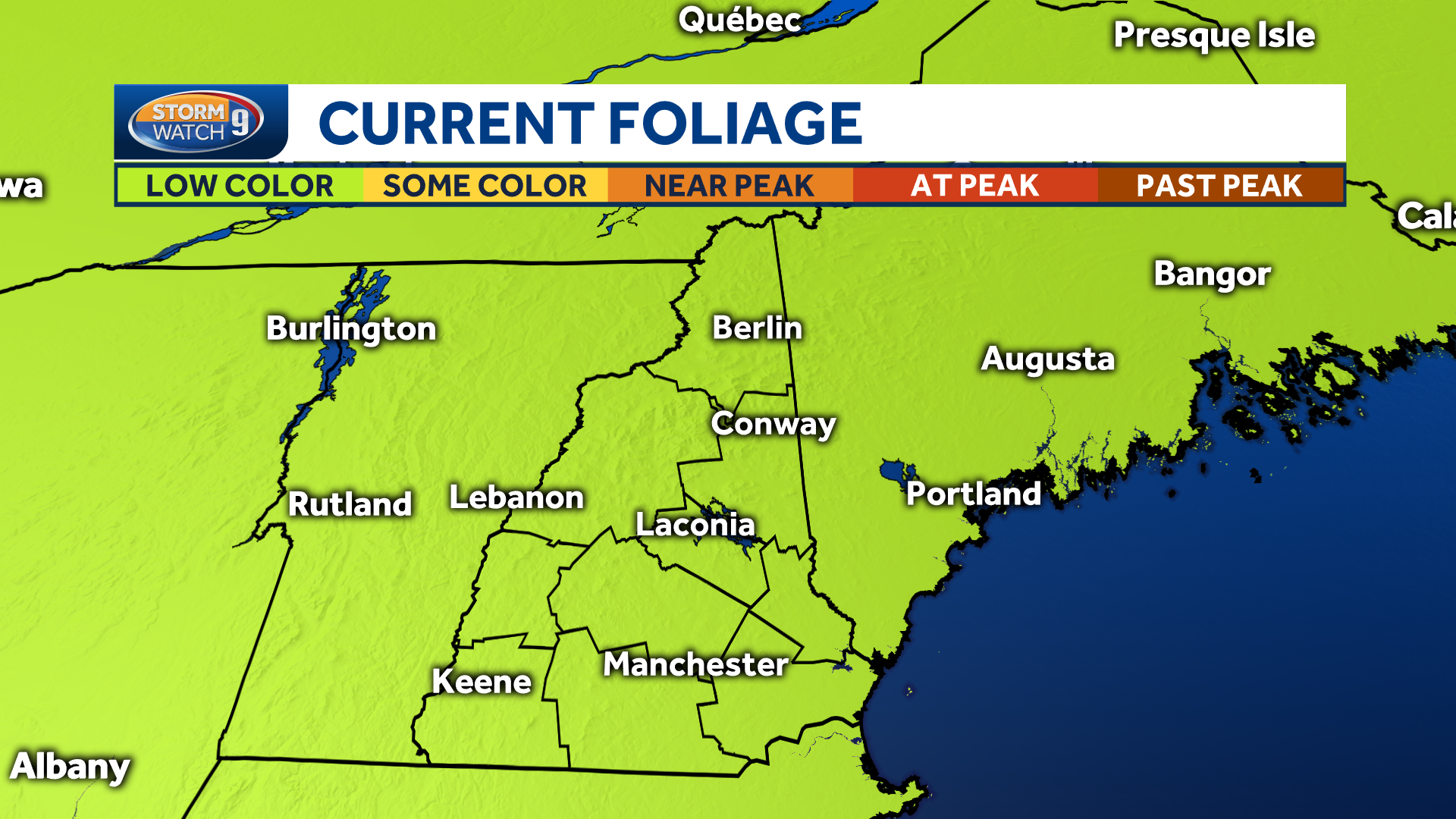 Fall foliage report for New Hampshire Sept. 2, 2020