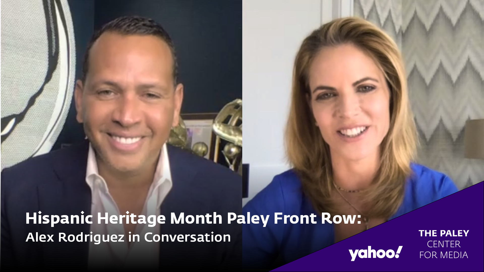Hispanic Heritage Month: Alex Rodriguez in Conversation at Paley Front Row 2020