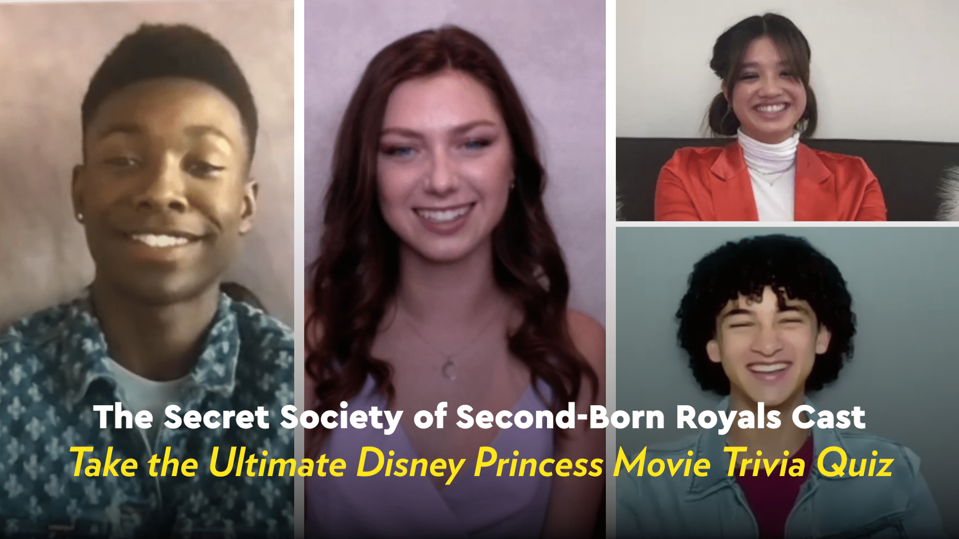 Watch The Secret Society Of Second Born Royals Cast Hilariously Quiz Each Other On Disney Movies