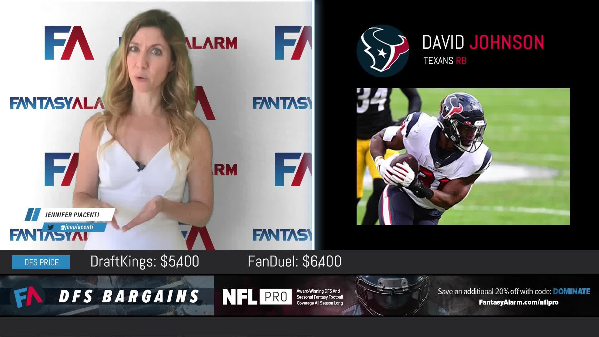 Fantasy Football DFS Bargains: Week 6 (Video)