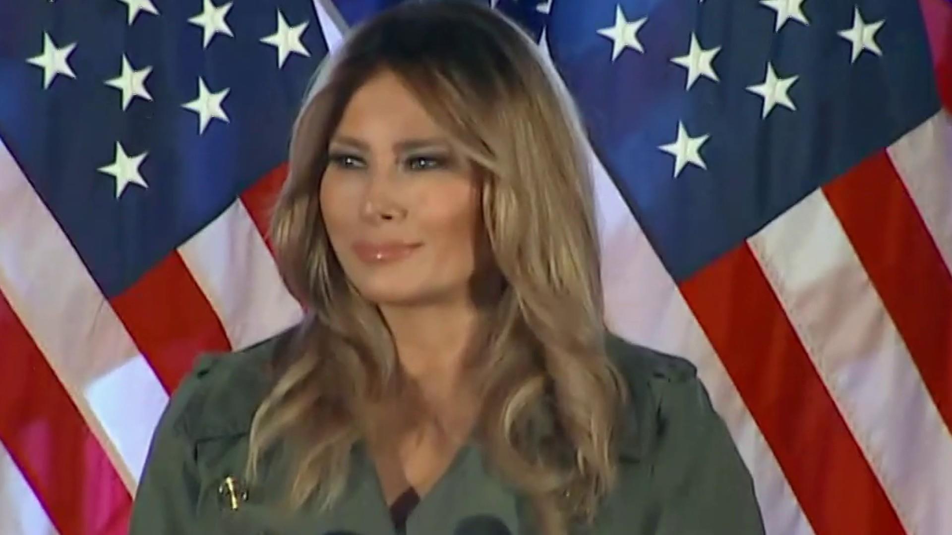 was melania readin a prompter in pensylvenia