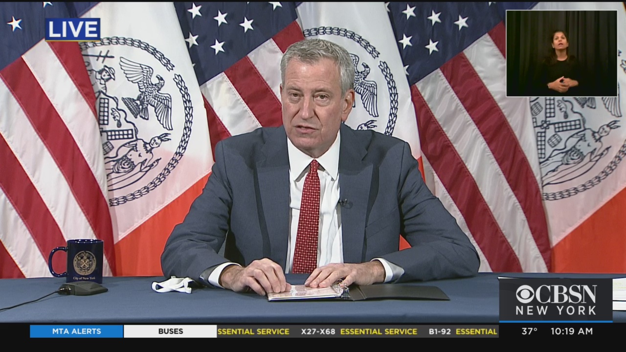 Mayor De Blasio Gives An Update On Schools And Coronavirus In NYC - Yahoo News