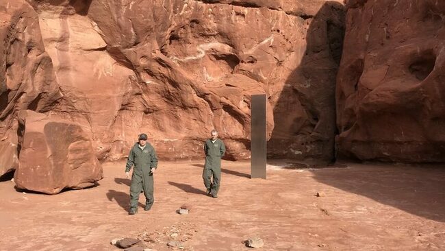 Who Does This Kind of Stuff?' Mystery Metal Monolith Discovered in Utah Desert
