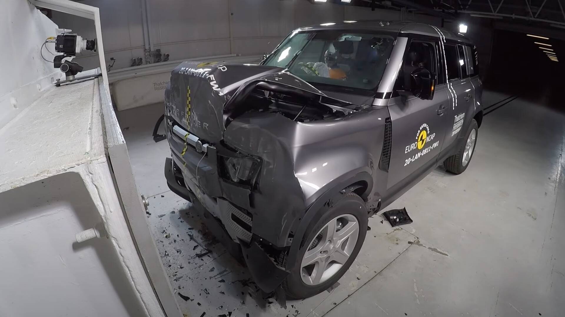 Land Rover Defender Crash Test Video Reveals A Rock Solid Structure