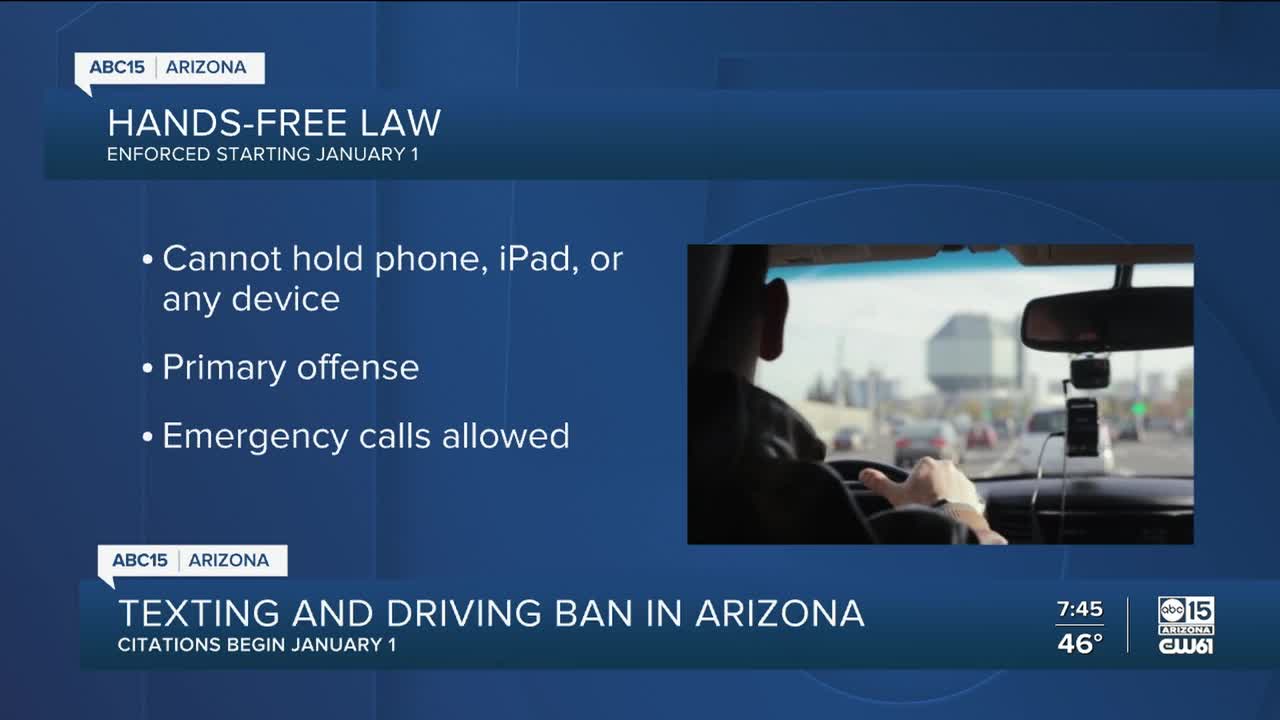 Hands Free Law To Be Enforced In Arizona Starting January 1 21