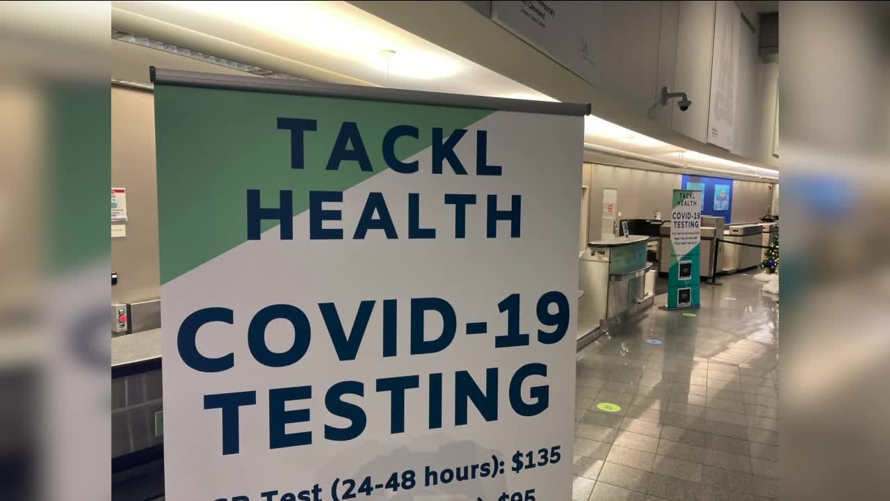 COVID19 testing available for travelers flying from