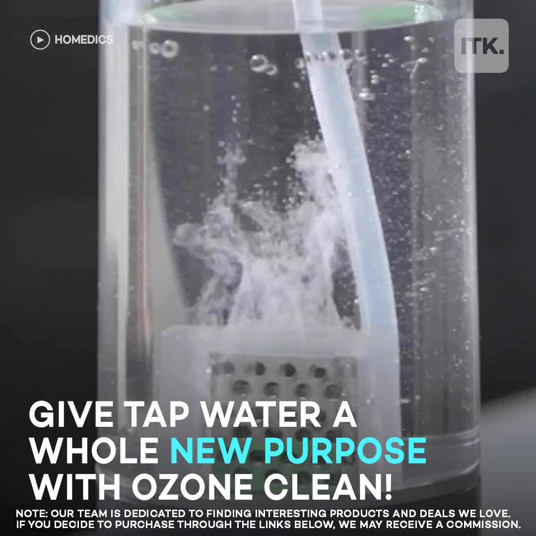 You can clean, sanitize and deodorize your surfaces with just tap water and this simple device