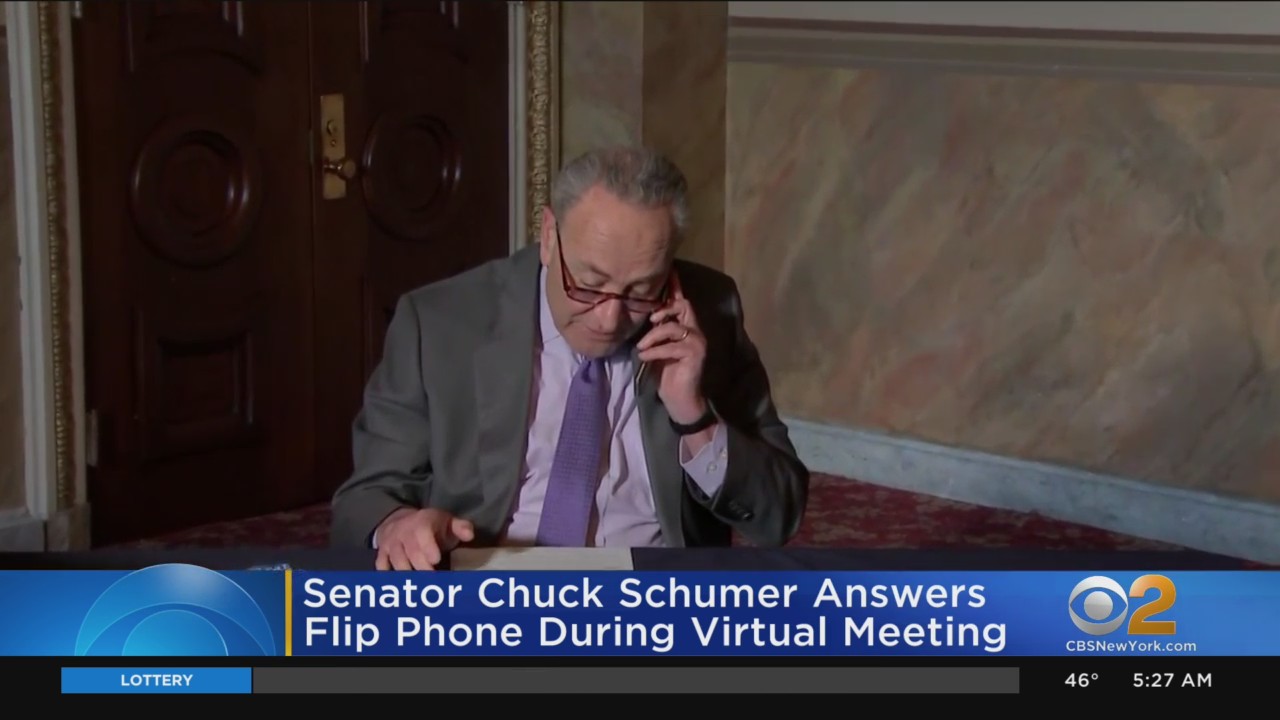 Sen. Schumer Seen Using Flip Phone