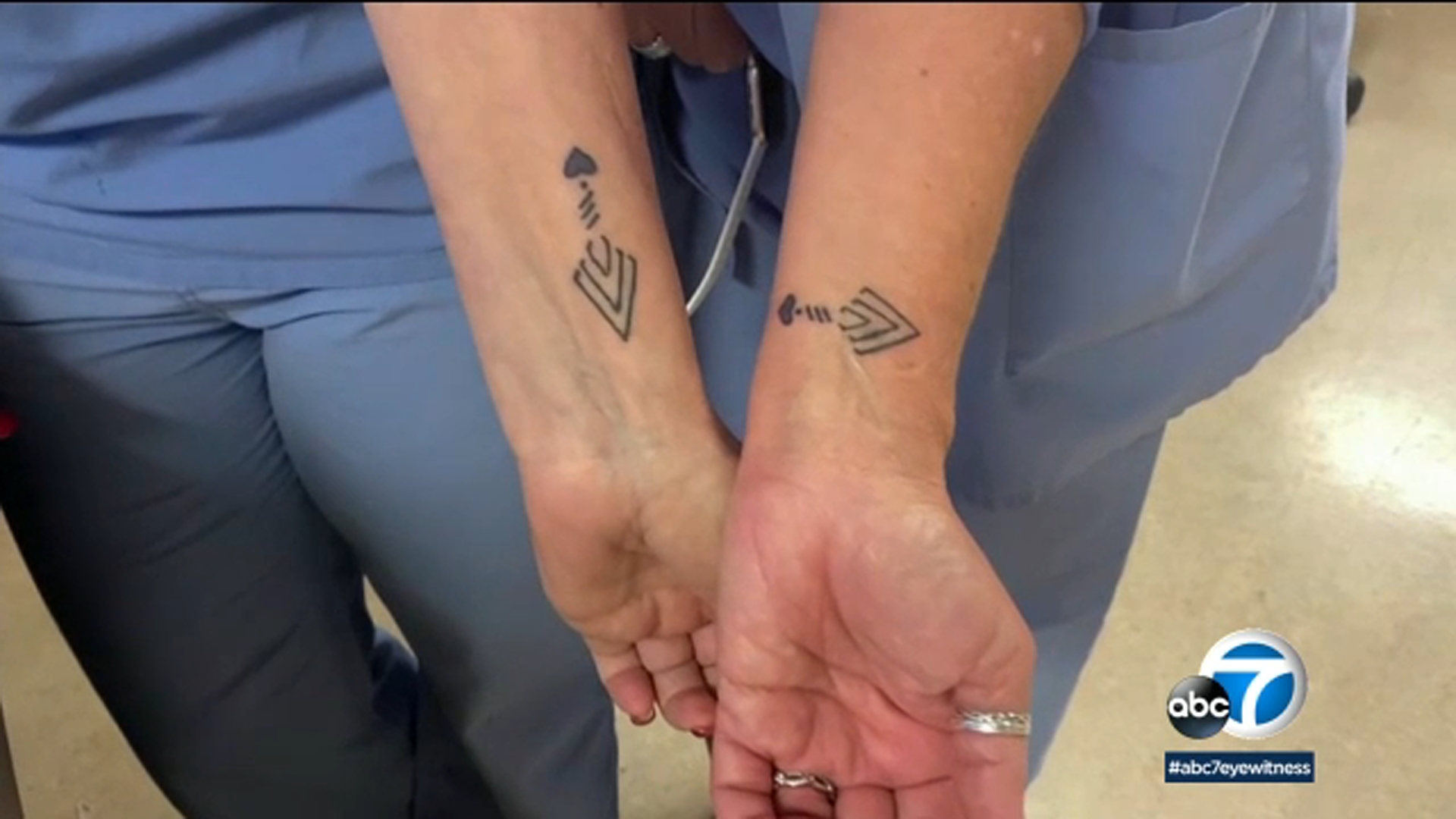 OC nurses show solidarity with tattoos amid pandemic