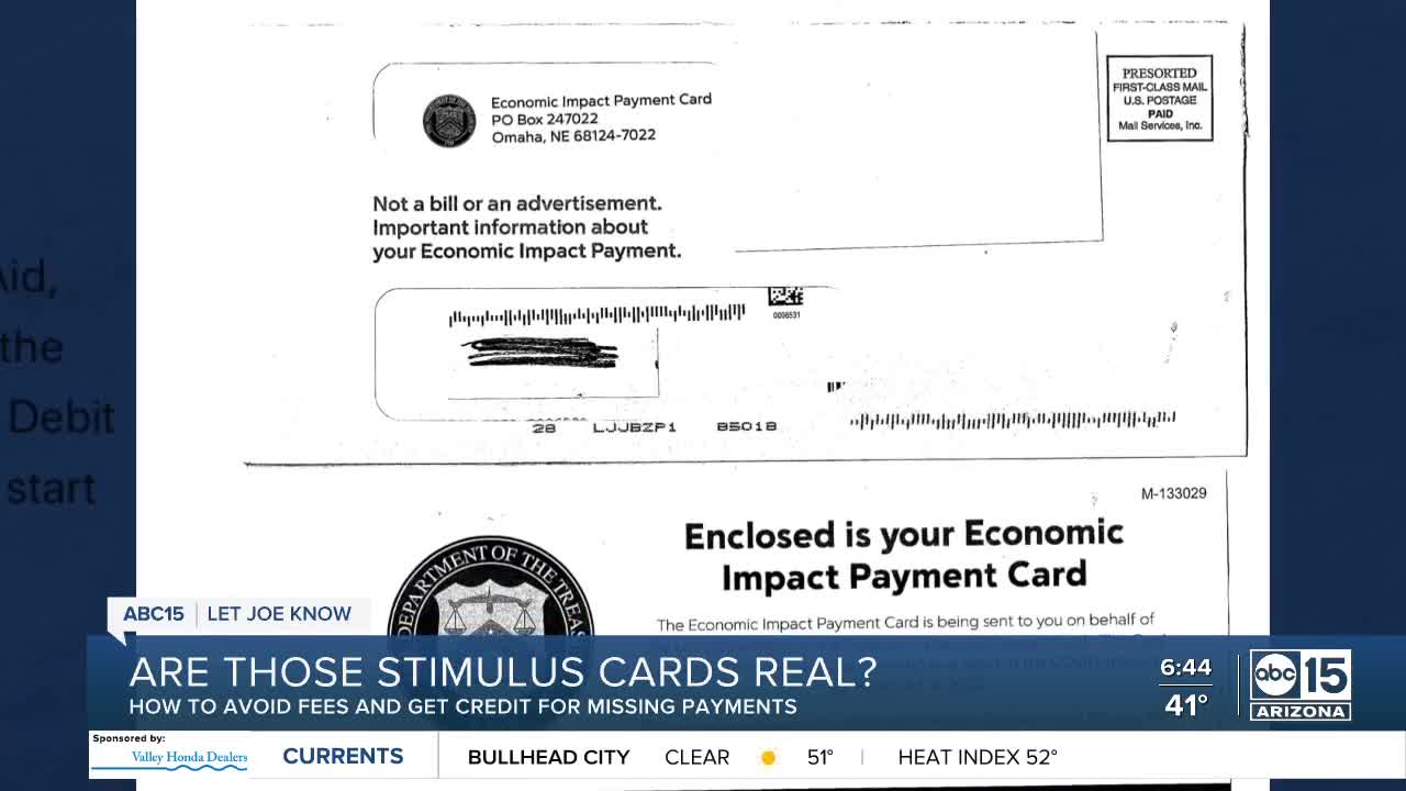 Are those stimulus payment cards real or fake?