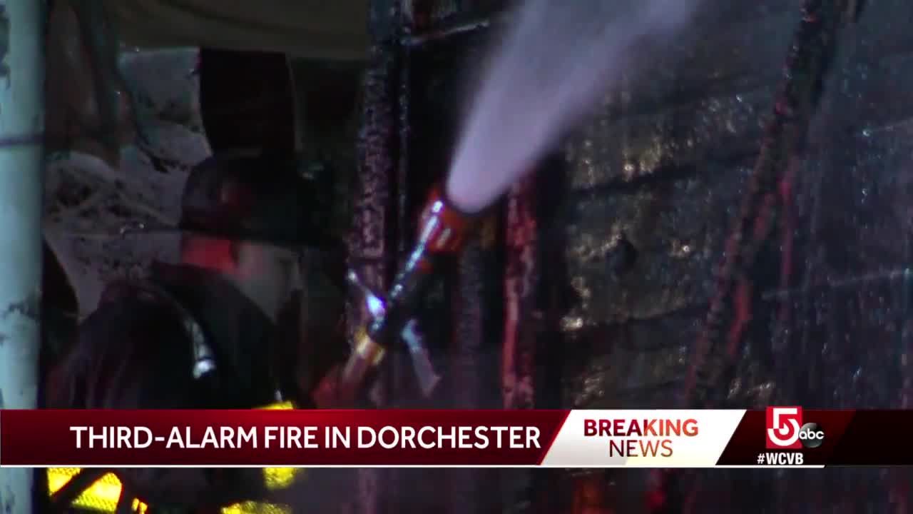 Fire damages the triple storey in Dorchester