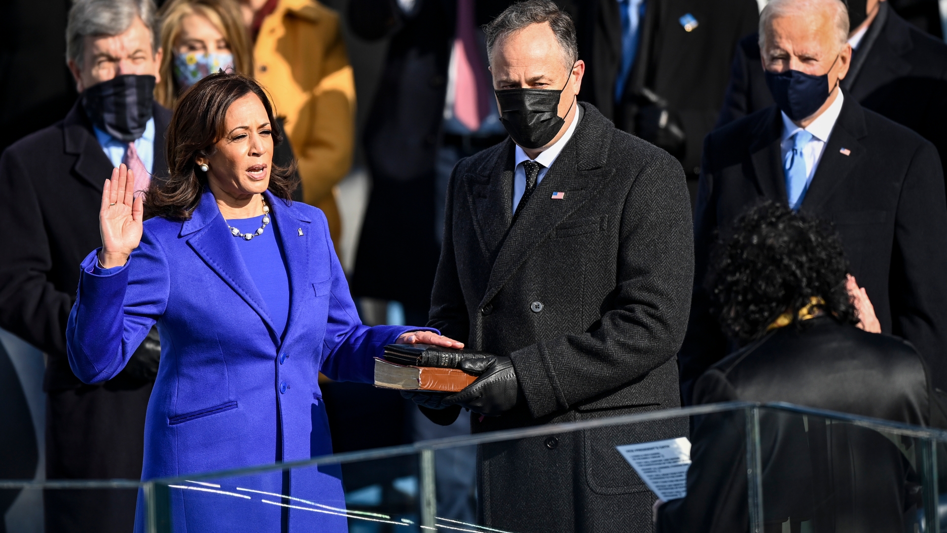 Harris sworn in as 49th vice president of the United States