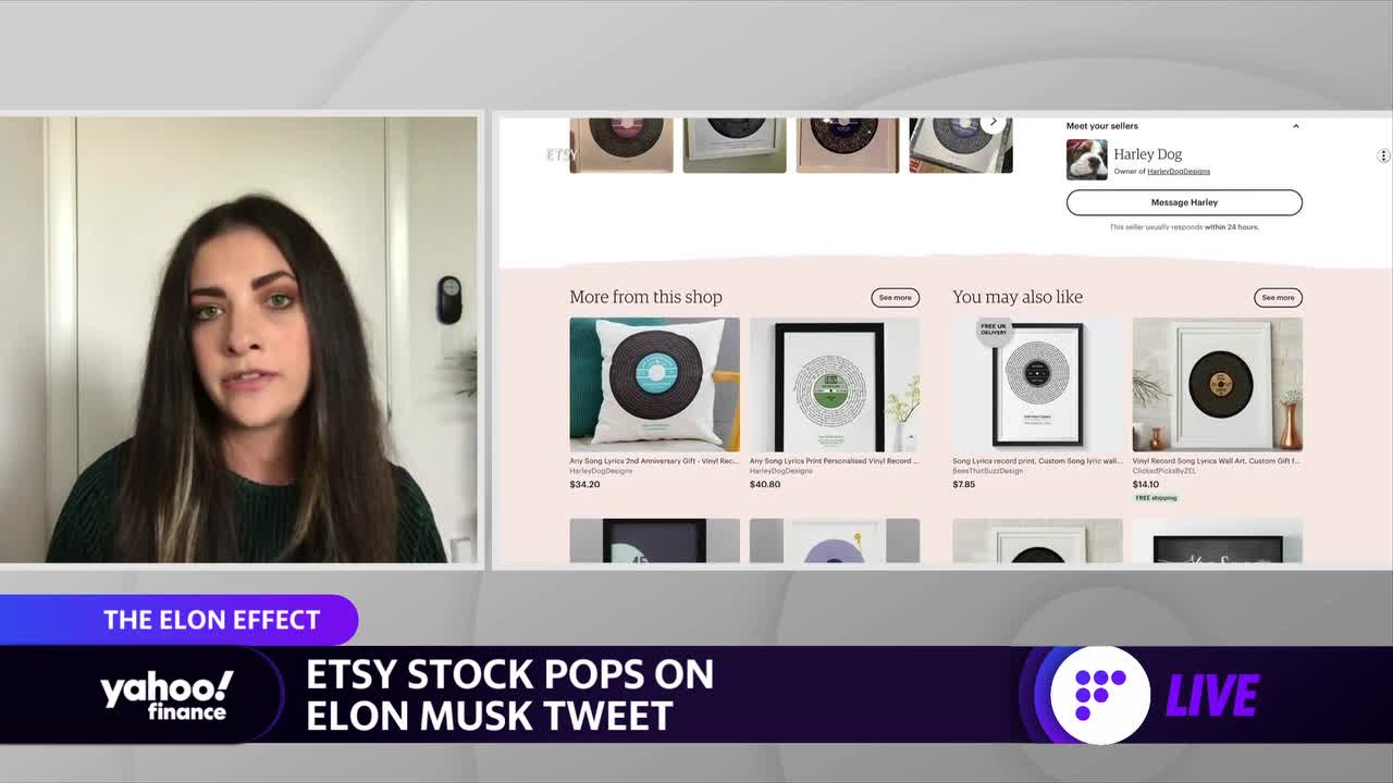 Etsy stock appears on Elon Musk tweet