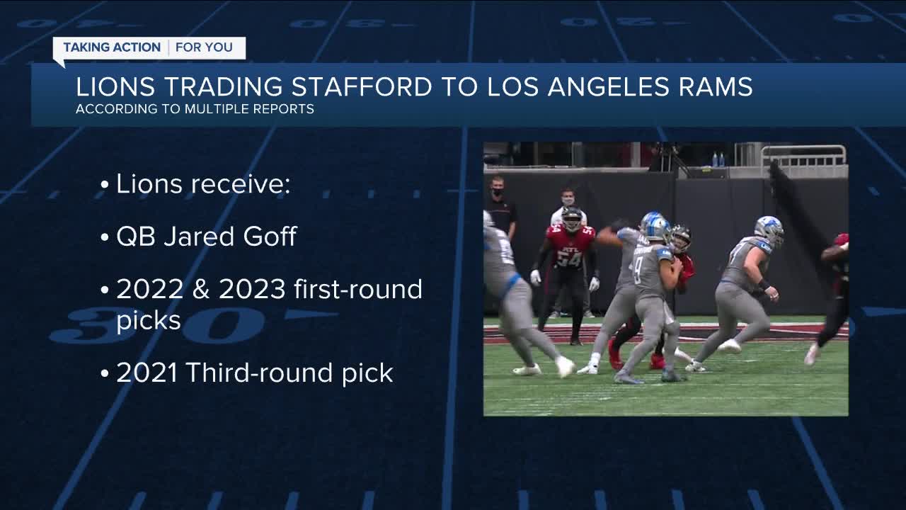 Reports: Lions trading Matthew Stafford to Rams