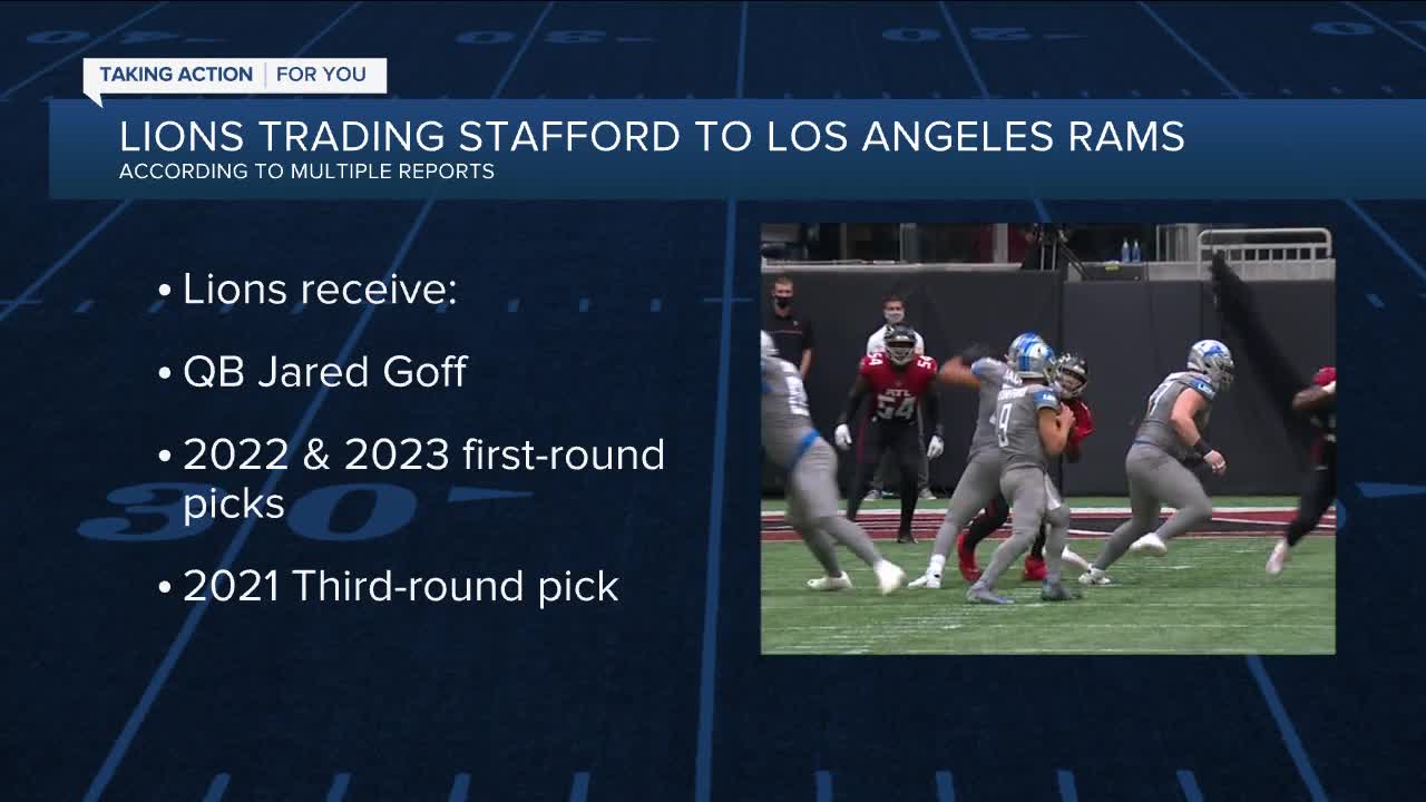 Lions Trade Matthew Stafford to Rams for Jared Goff, Draft Picks