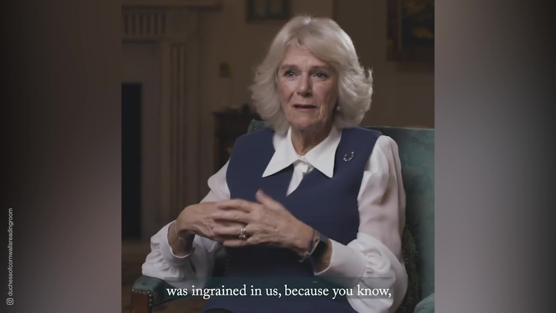 Duchess of Cornwall explains how her father inspired her love of reading