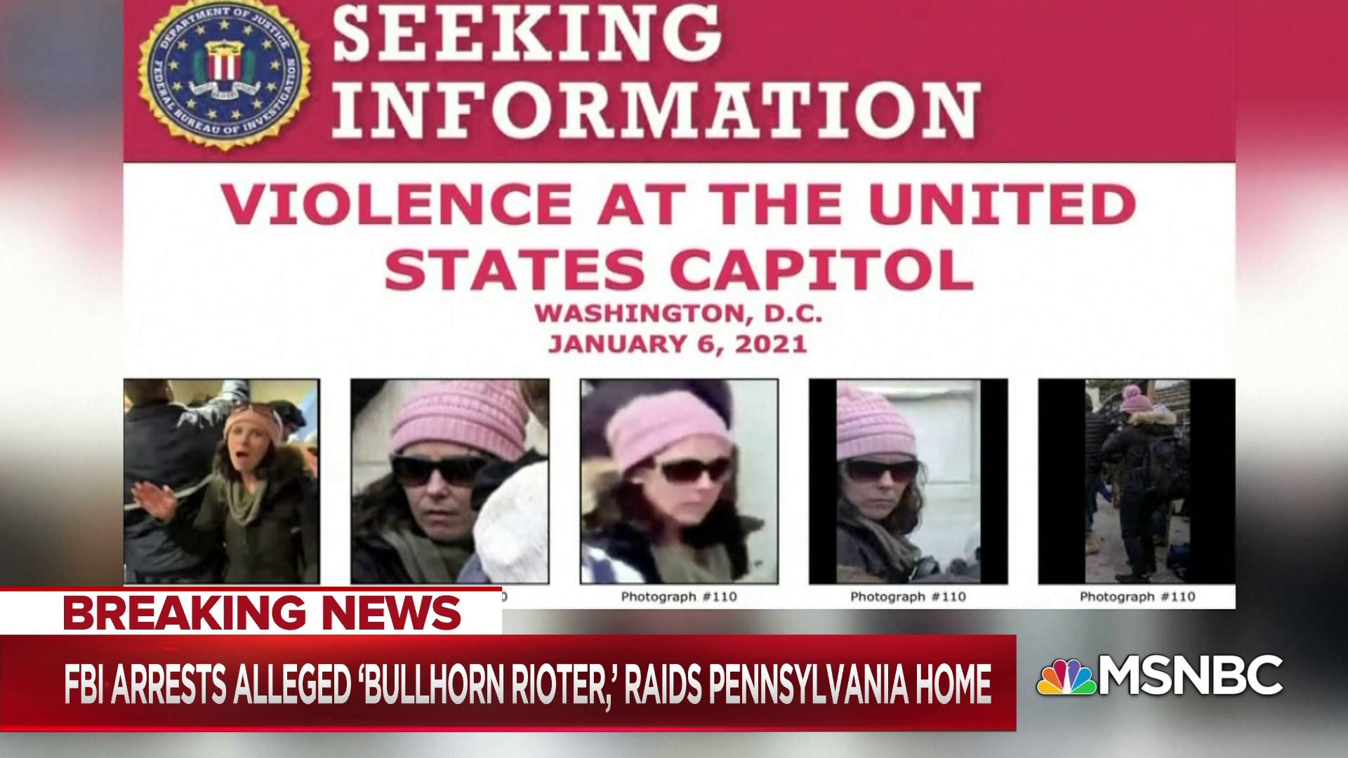 FBI arrests alleged 'bullhorn rioter'