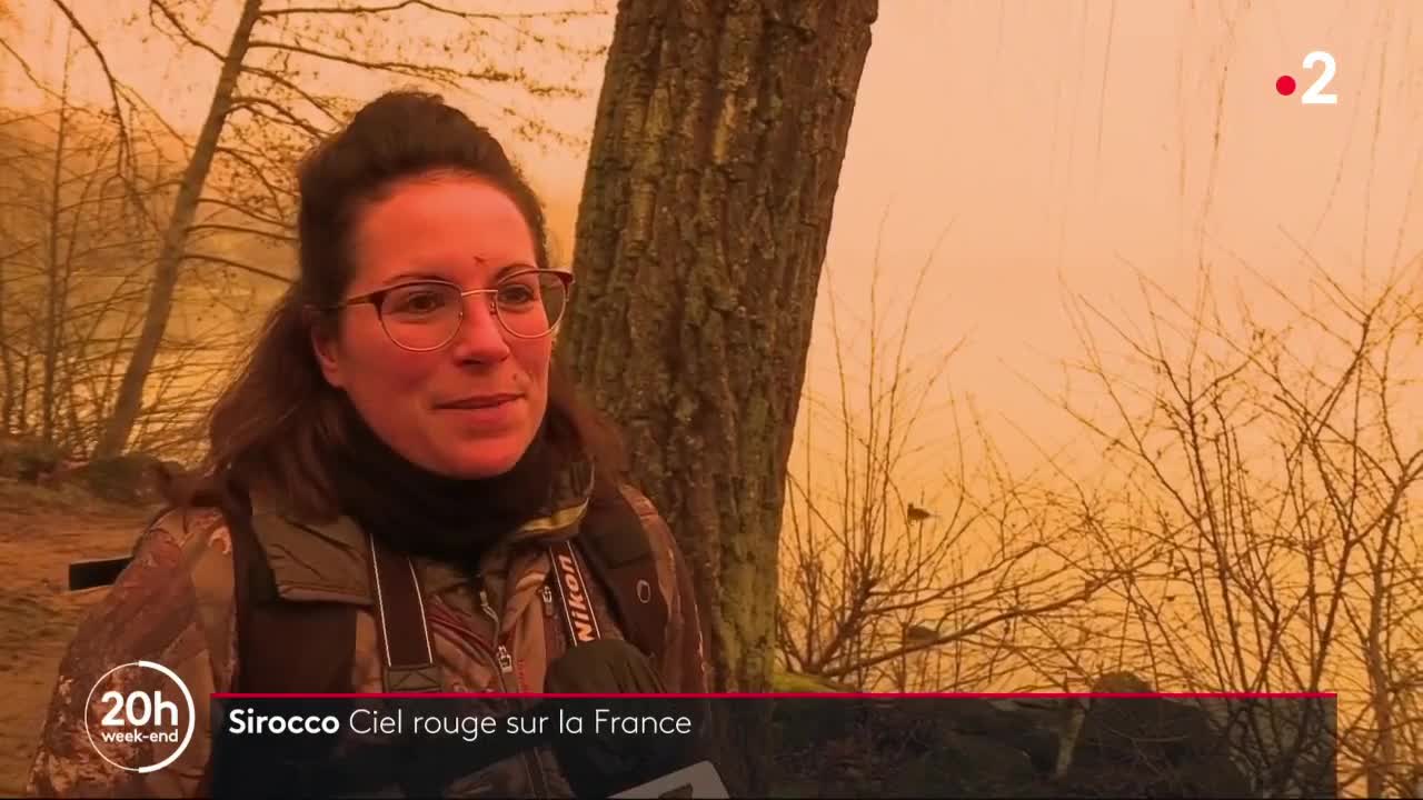 Video Meteo Quand Une Tempete De Sable Colore Une Partie Du Ciel Francais En Orange