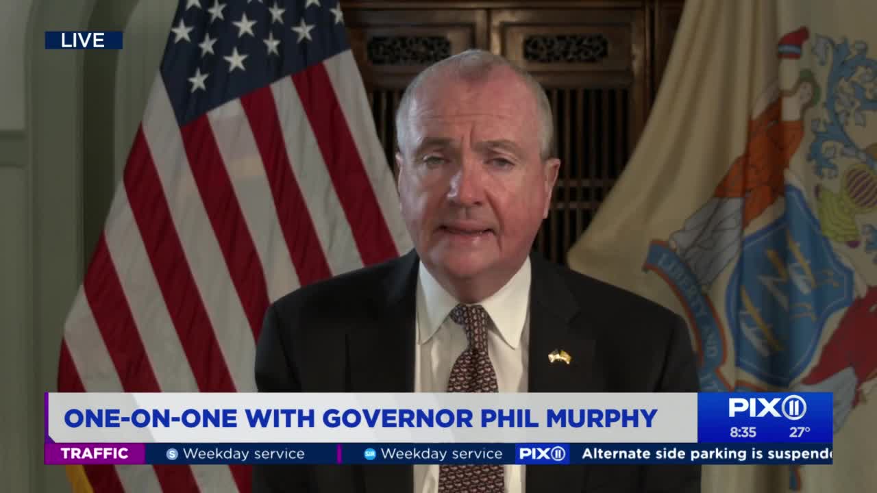 Governor Murphy talks about the vaccine milestone, vaccination hotline