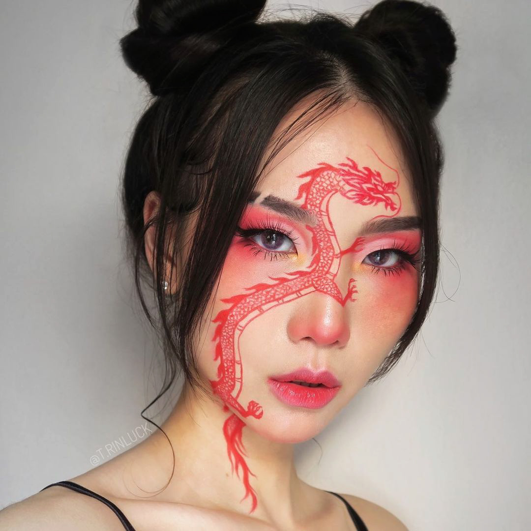 These fabulous makeup looks are inspired by Chinese New Year