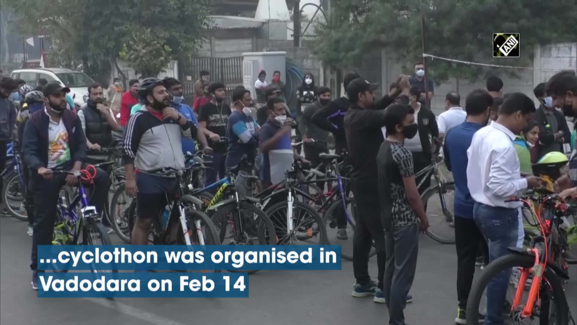 Cycle Rally Organised In Vadodara To Spread Voting Awareness Ahead Of Local Body Polls