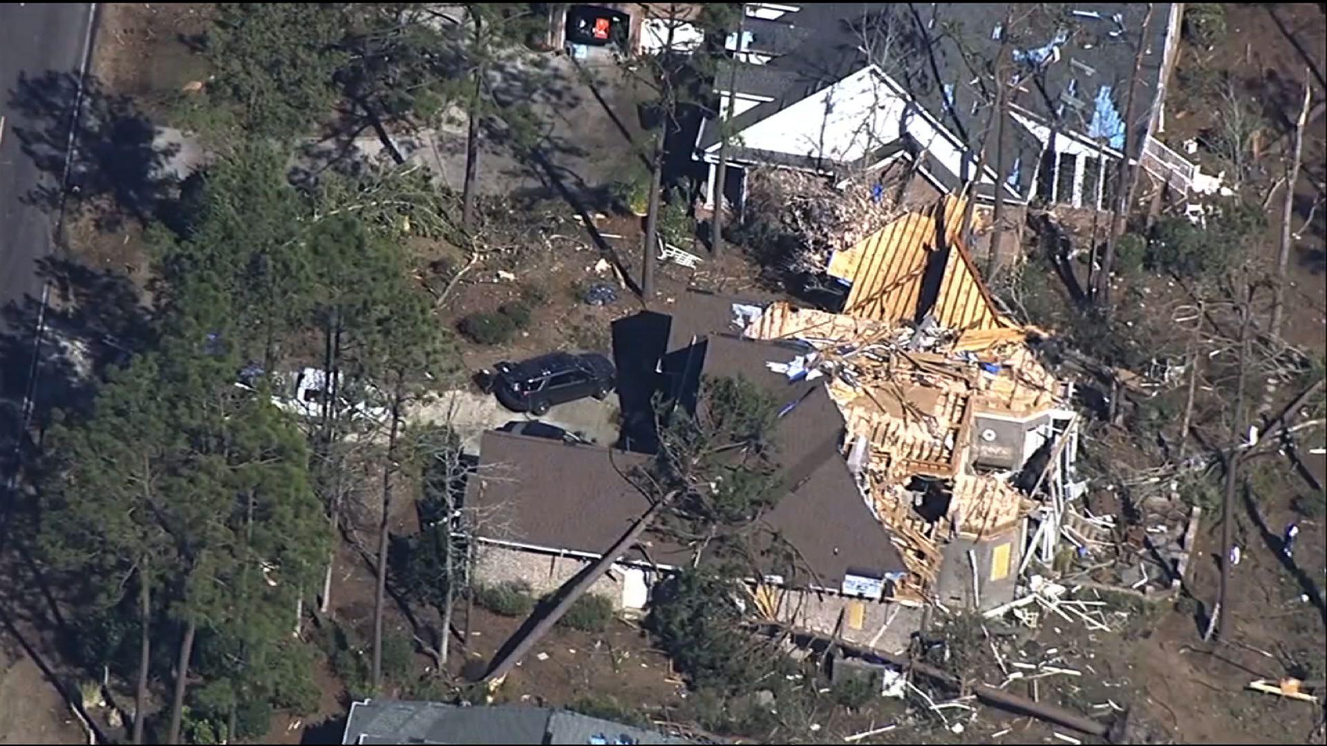 Aerial Video Shows Tornado Damage In N Carolina   602c4767d6bc19357b6e28bd O U V2 