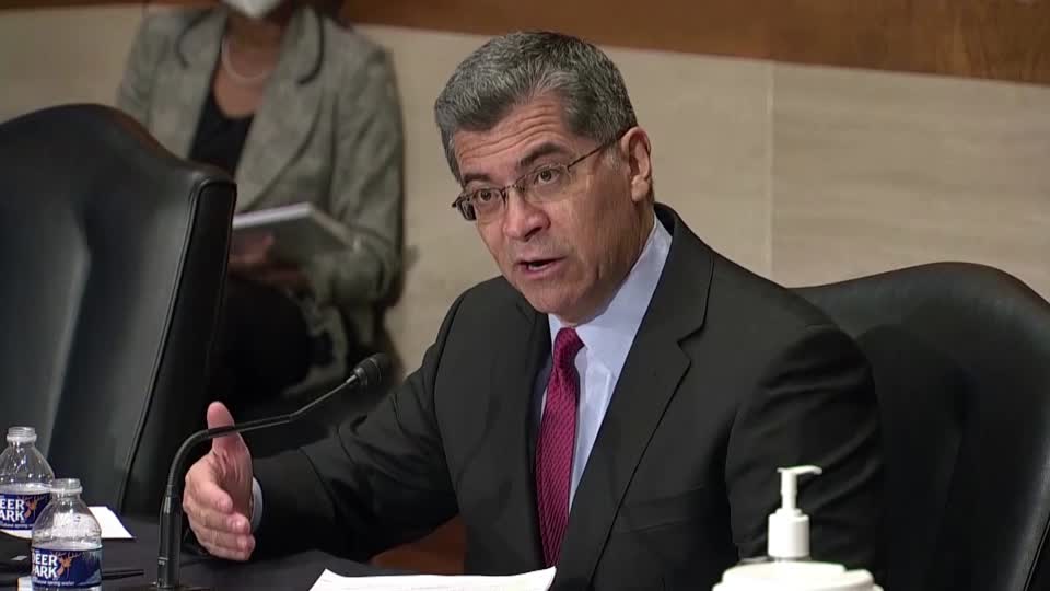 Xavier Becerra, named HHS, lobbied on the response from the US Covid