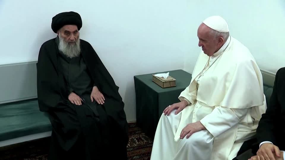 Ο Πάπας Φραγκίσκος συναντά τον κορυφαίο Σιιτικό κληρικό του Ιράκ