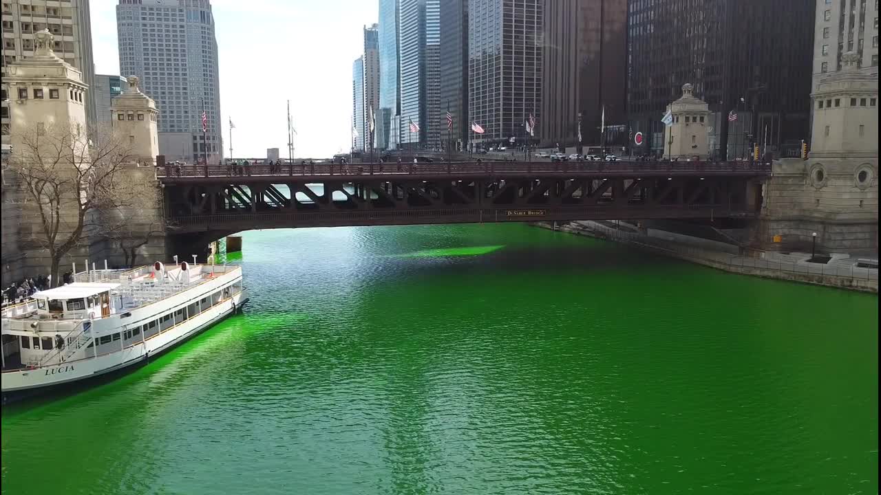Chicago continues tradition of dying river green ahead of St. Patrick's Day
