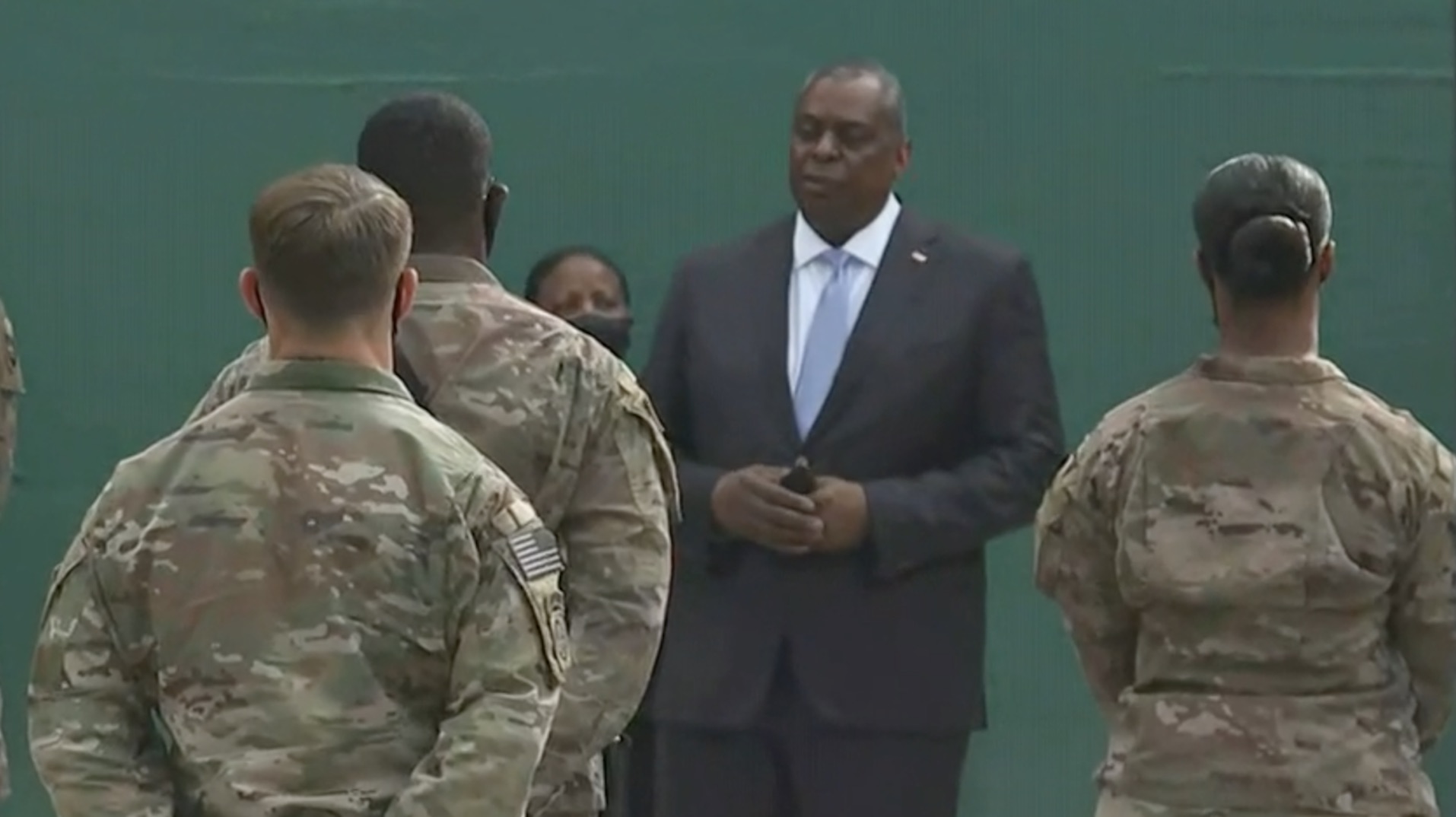 Defense Secretary Lloyd Austin thanks U.S. troops in Afghanistan