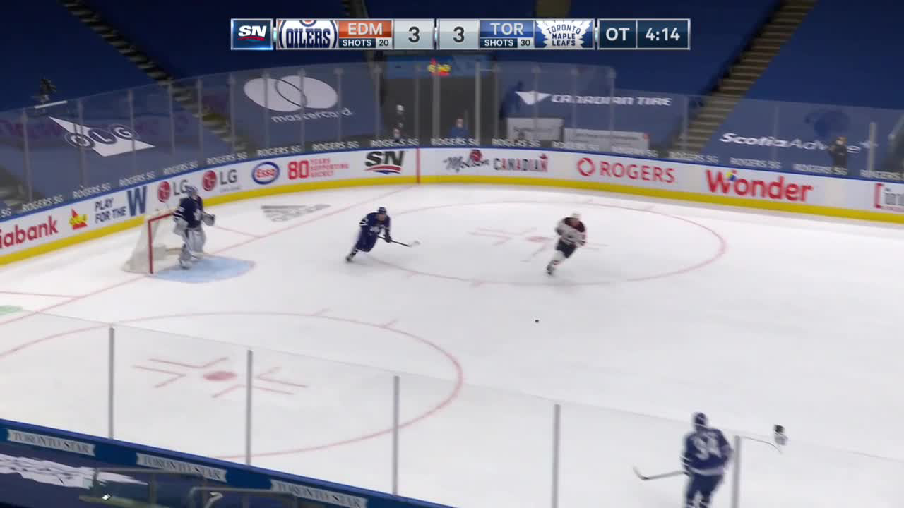 a Goal from Toronto Maple Leafs vs. Edmonton Oilers