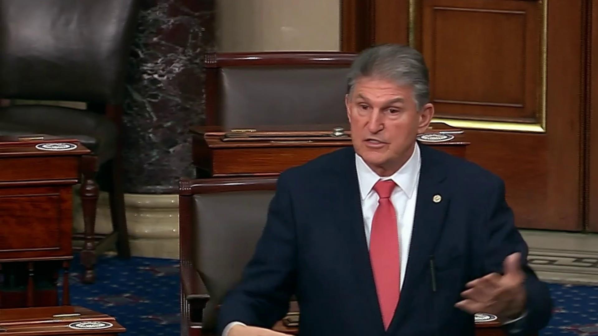 Sen. Manchin pushes back against Biden's plan to raise corporate tax rates