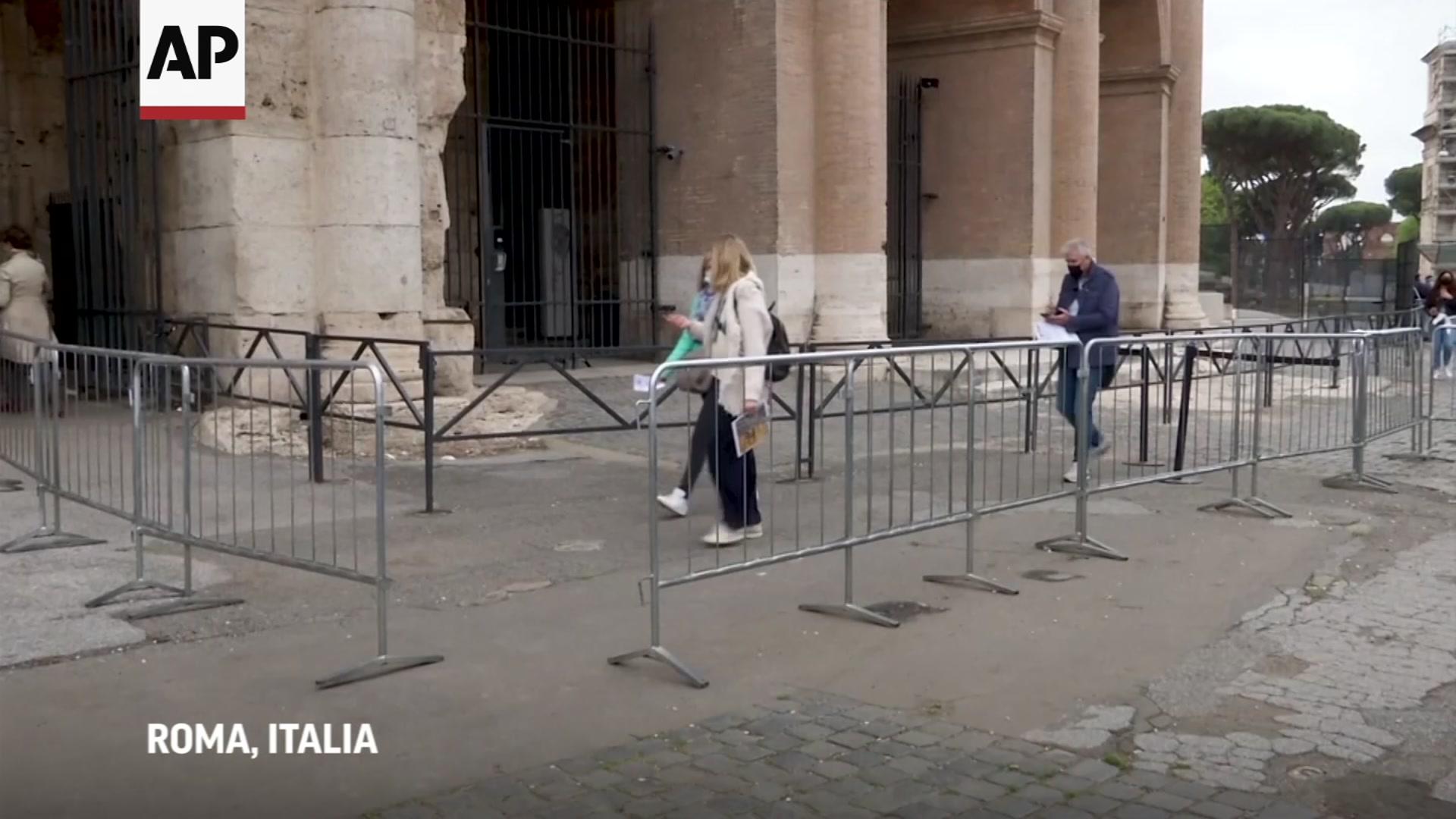 Coliseo de Roma reabre sus puertas tras pandemia