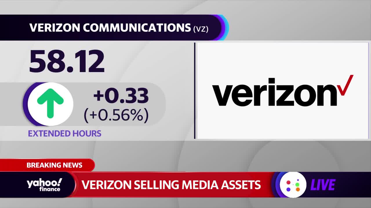 Verizon explores sale of Yahoo and AOL for around half of what it paid